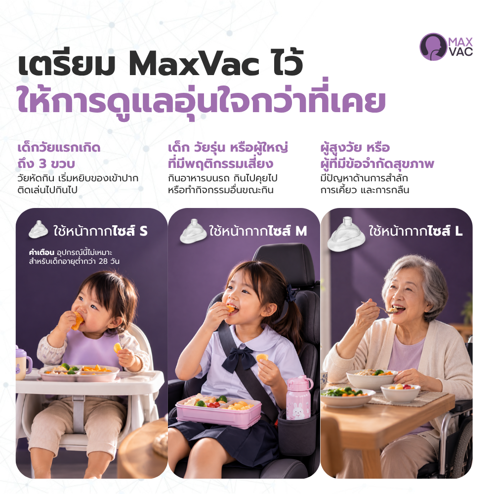 MaxVac: เครื่องช่วยผู้สำลักอาหาร